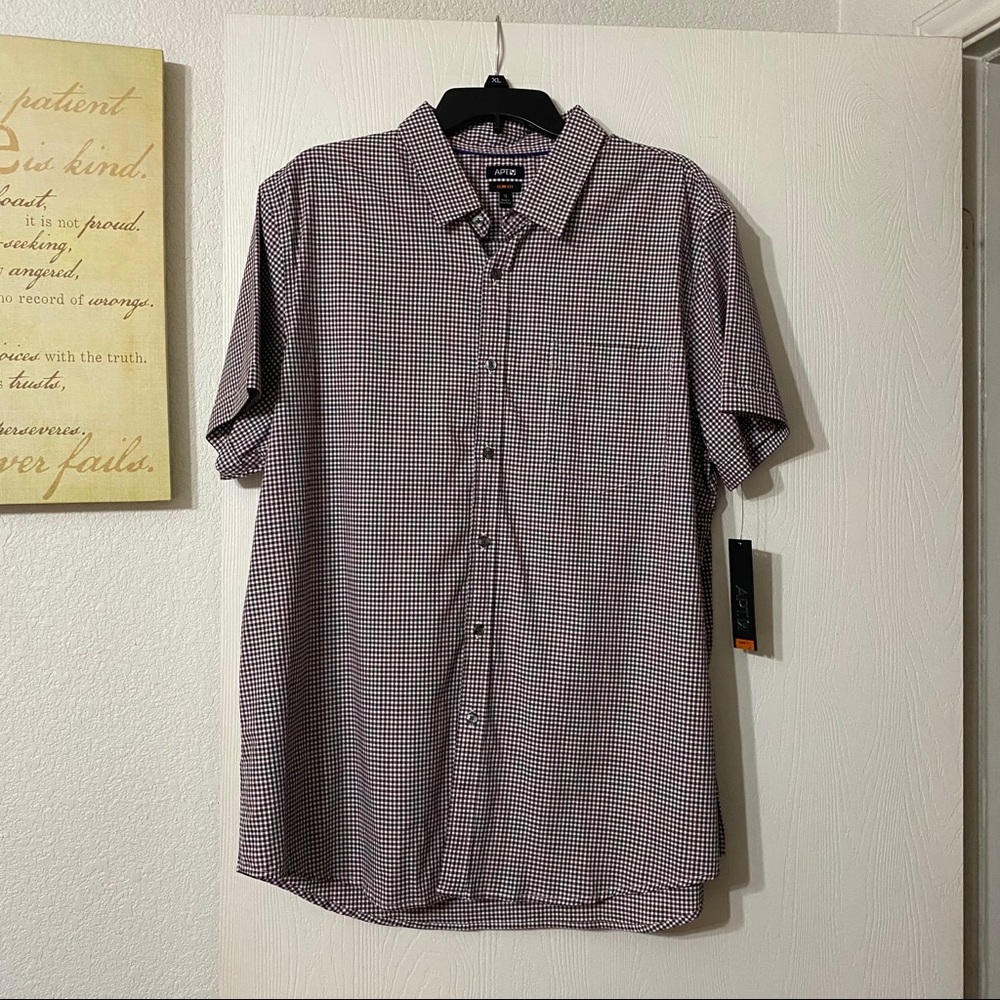 Apt 9 Slim fit Button Down Shirt NWT
